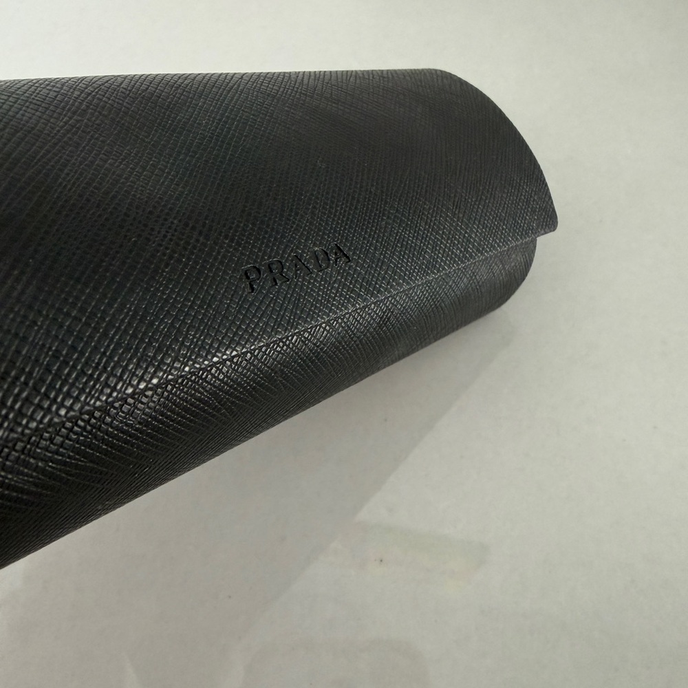 Prada Textured Black Sunglass Eyeglass Case